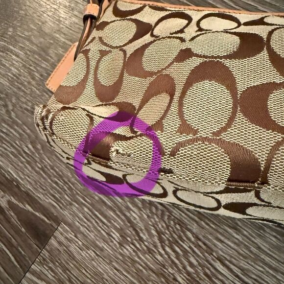Coach Y2K Signature Print East Shoulder Bag VGYC #6371 - Picture 6 of 6